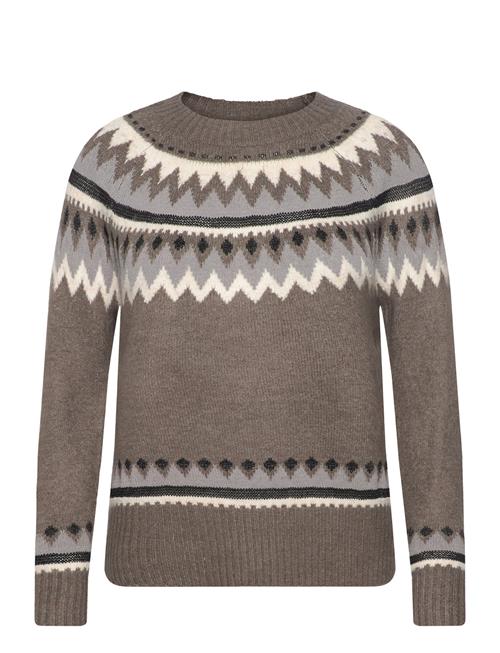 Se FREE/QUENT Fqmayfair-Pullover FREE/QUENT Brown ved Booztlet