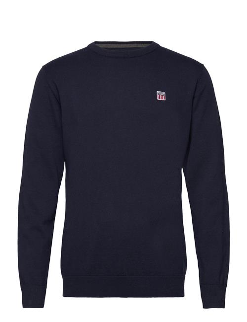 Se VINSON Julian Reg Cot Vin M Knit VINSON Navy ved Booztlet