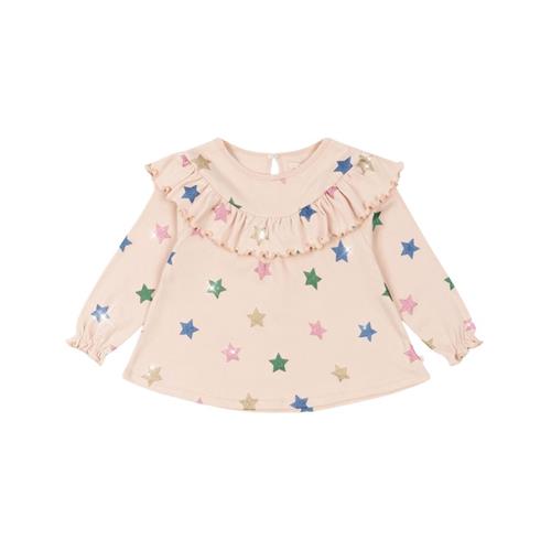 Se Konges Sløjd Malli Glitter Blouse Gots - Star Glitter | Lyserød | 3 years ved Babyshop