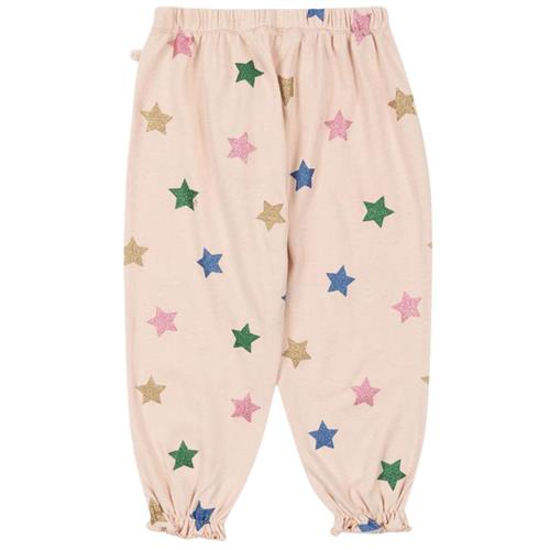 Se Konges Sløjd Malli Glitter Pants Gots - Star Glitter | Lyserød | 5-6 years ved Babyshop