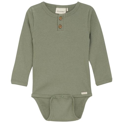 Minymo Ribbet Baby Body Sea Spray Green | Grønn | 74 cm