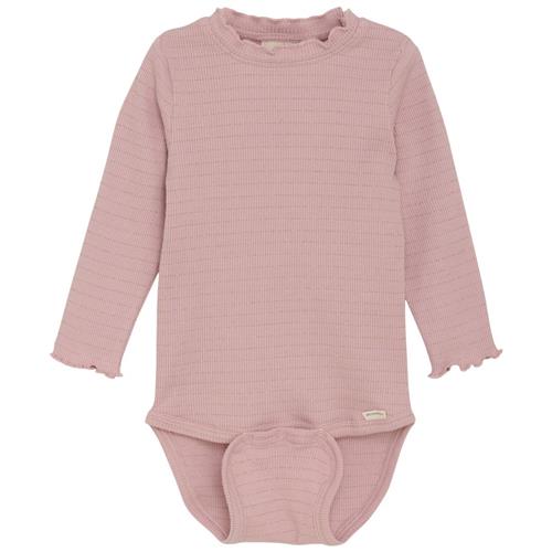 Minymo Baby body i Pale Mauve | Lyserød | 86 cm