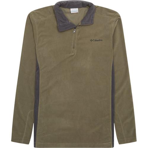 Se Columbia Klamath Range Ii Half Zip 1352472 Sweatshirts Stone Green ved Quint