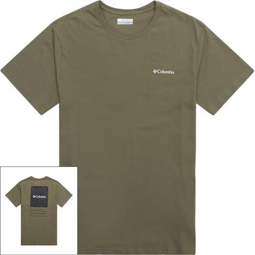 Columbia Barton Springs Ss Graphic Tee 2058331 T-shirts Stone Green