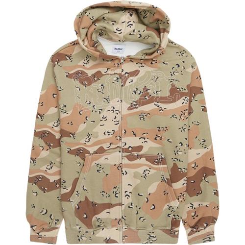 Se Butter Goods Breakdown Zip Hood Sweatshirt Camo ved Quint