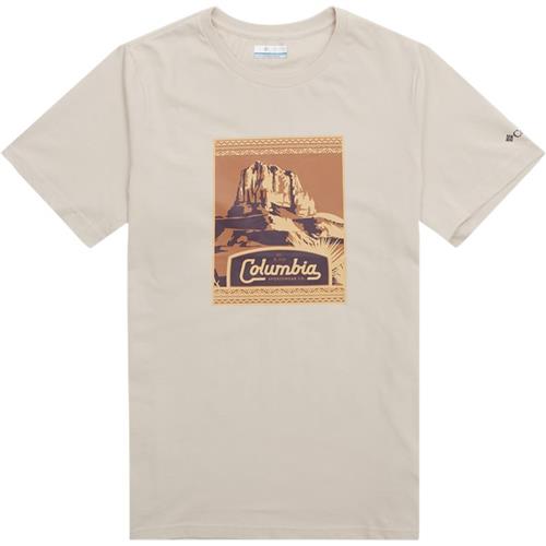 Se Columbia Csc Seasonal Logo Tee 1991036 T-shirts Stone ved Quint