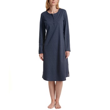 Calida Midnight Dreams Nightdress Marine mønster bomuld X-Large Dame