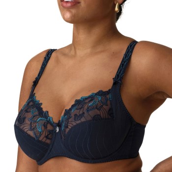 Se PrimaDonna Bh Deauville Wire Bra Marine mønster D 95 Dame ved Timarco