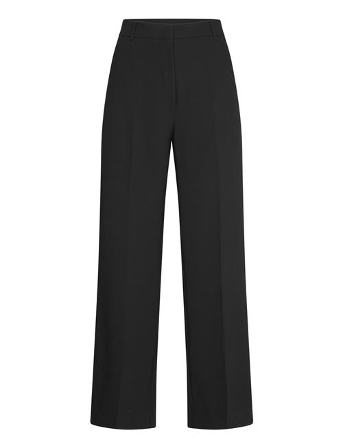 Se Mango Low-Waist Wideleg Trousers Mango Black ved Booztlet