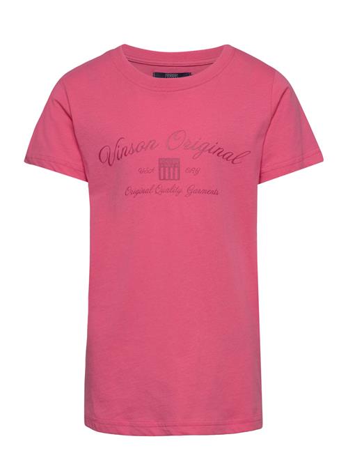 Se VINSON Vin T-Shirt Malouise Jr. Girl VINSON Pink ved Booztlet