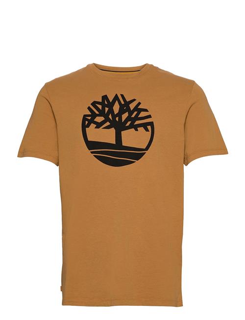 Se Timberland Tree Logo Short Sleeve Tee Timberland Brown ved Booztlet