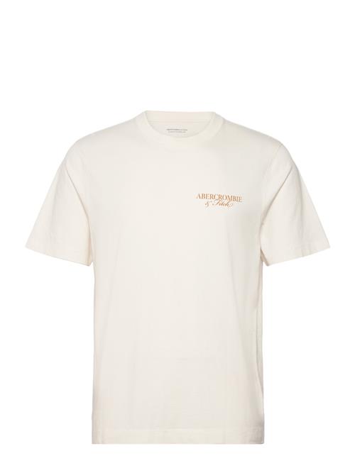 Abercrombie & Fitch Anf Mens Graphics Abercrombie & Fitch Cream