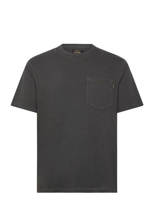 Superdry Contrast Stitch Pocket Tshirt Superdry Black