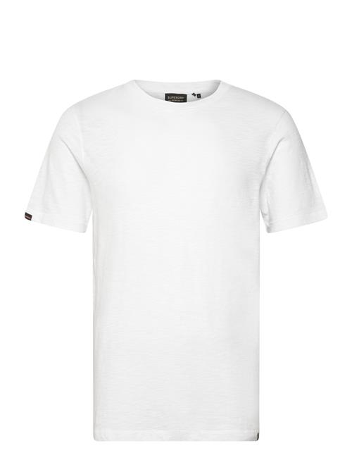 Se Superdry Crew Neck Slub Ss T-Shirt Superdry White ved Booztlet