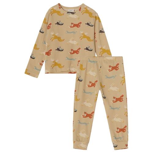 Kuling GOTS Nora Mønstret Pyjamas Madelen Möllard | Beige | 98/104 cm