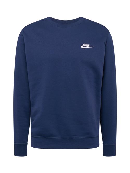 Nike Sportswear Sweatshirt 'Club Fleece'  marin / hvid