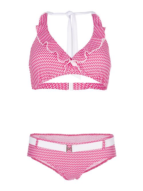 Se petit amour Bikini 'CHARLENE'  rød / hvid ved About You