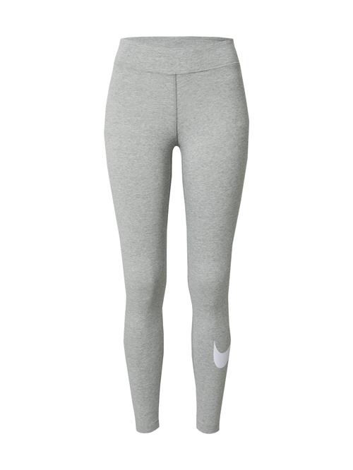 Se Nike Sportswear Leggings 'Essential'  grå-meleret / hvid ved About You