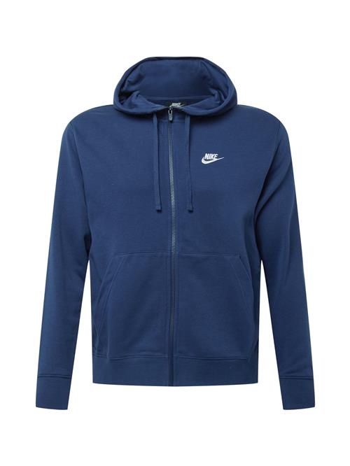 Se Nike Sportswear Sweatjakke 'Club'  navy / hvid ved About You