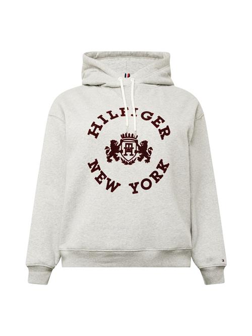 Se Tommy Hilfiger Curve Sweatshirt  grå-meleret / burgunder ved About You