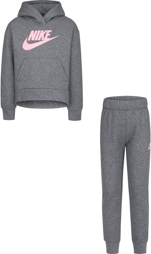 Se Nike Sportswear Joggingdragt  grå-meleret / lyserød ved About You