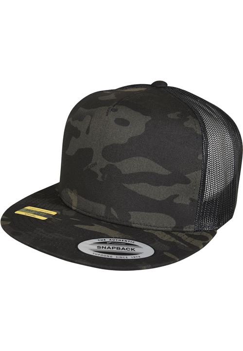 Flexfit Hætte 'Multicam Trucker'  gul / khaki / mørkegrøn / sort / hvid