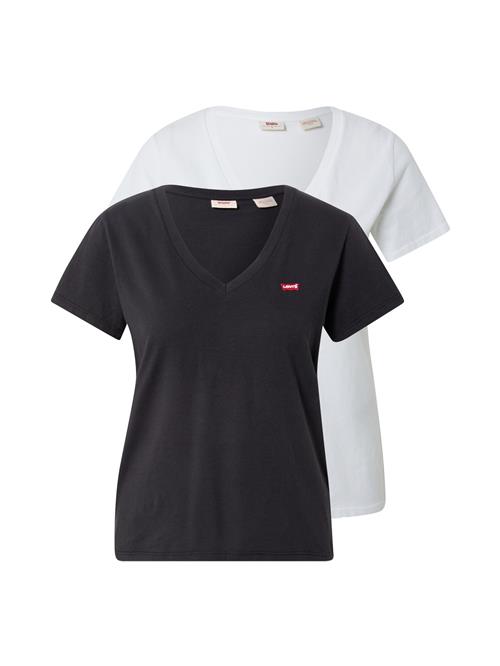 LEVI'S ® Shirts '2 Pack Vneck Tee'  sort / hvid