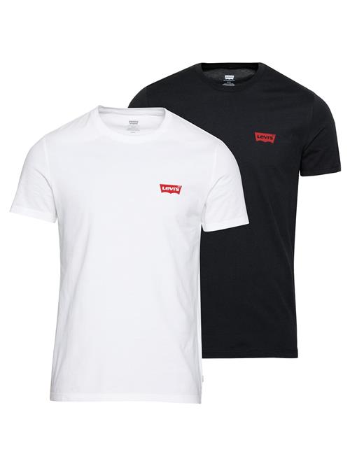 LEVI'S ® Bluser & t-shirts '2 Pack Crewneck Graphic'  rød / sort / hvid