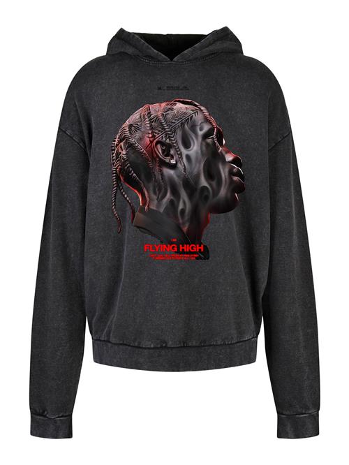 MT Upscale Sweatshirt 'Flying High'  grå / mørkegrå / rød / sort