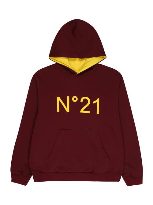 N°21 Sweatshirt  safran / burgunder