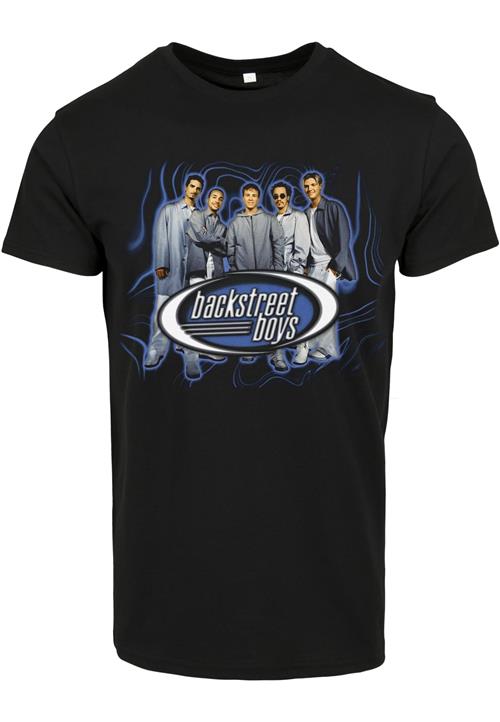 Se Merchcode Bluser & t-shirts 'Backstreet Boys'  blå / grå / sort / hvid ved About You