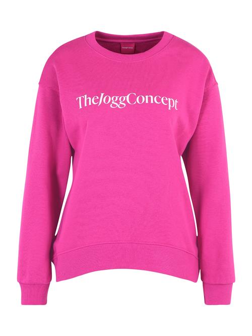 Se The Jogg Concept Sweatshirt 'SAFINE'  mørk pink / hvid ved About You