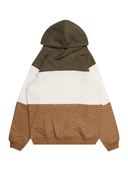 KIDS ONLY Sweatshirt 'Madison'  khaki / oliven / hvid