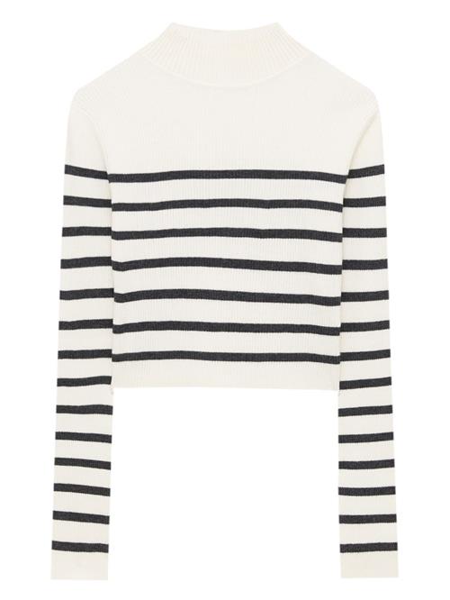 Pull&Bear Pullover  sort / uldhvid