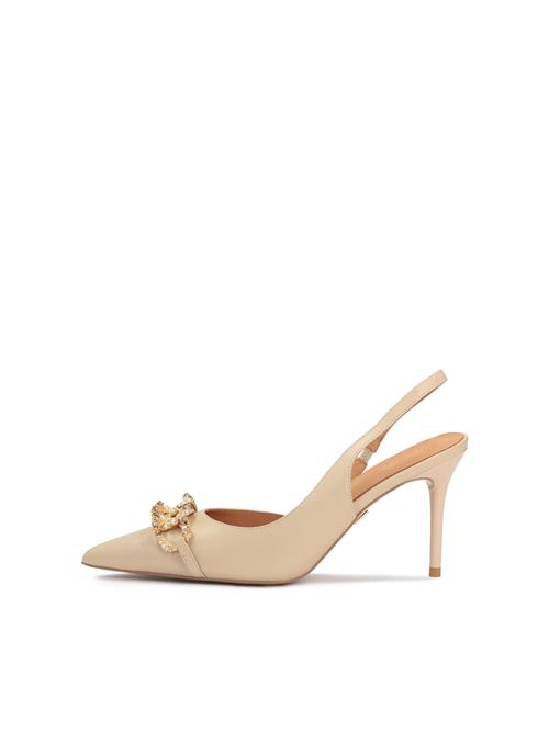 Kazar Slingpumps  beige / guld / sølv