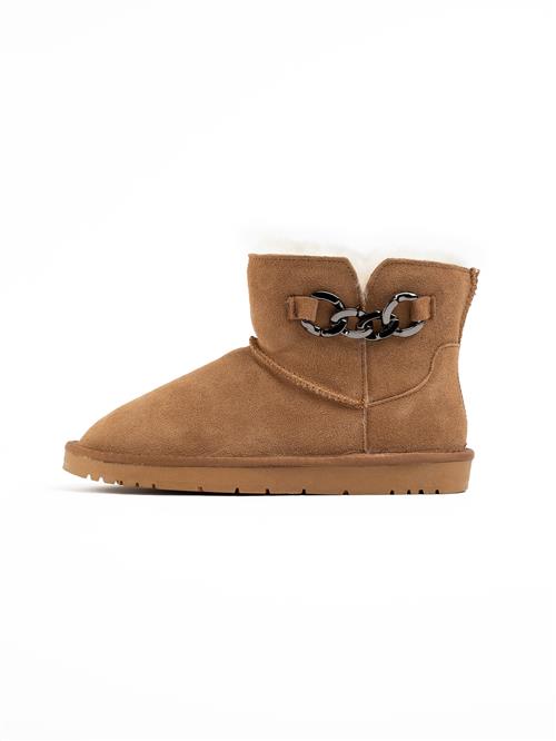 Se Gooce Snowboots 'Jiny'  brun / antracit / offwhite ved About You