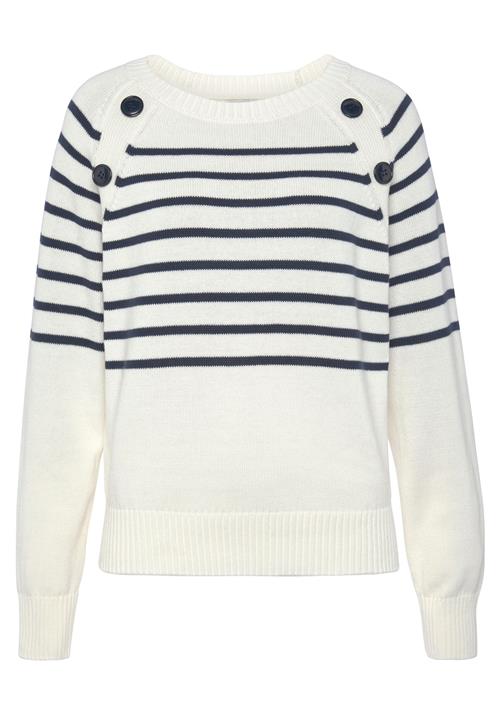 VIVANCE Pullover  creme / navy