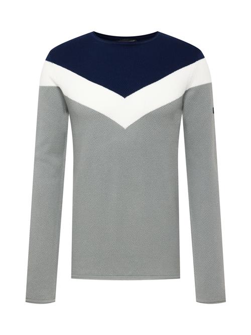 Key Largo Pullover 'RÜDIGER'  navy / grå / hvid