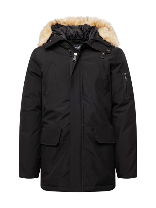 Schott NYC Vinterjakke 'NELSON'  chamois / sort