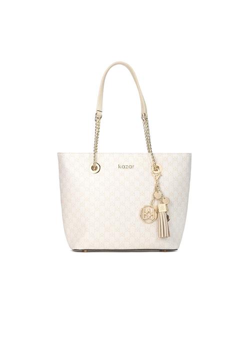 Kazar Shopper  beige / guld / offwhite