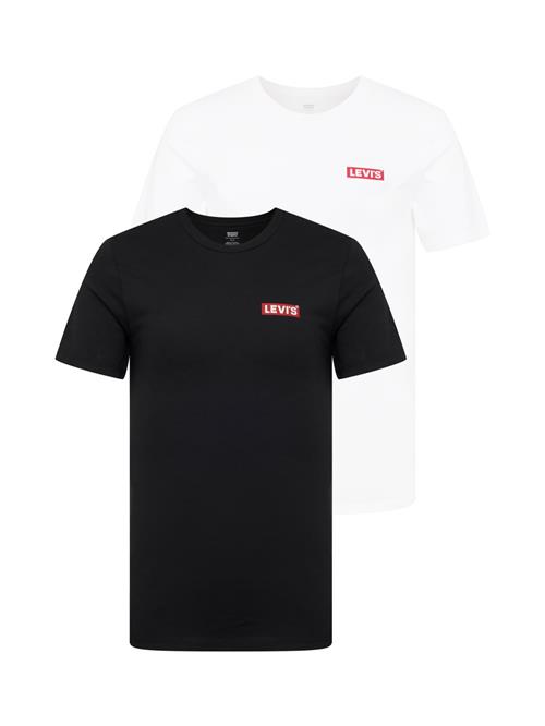 Se LEVI'S ® Bluser & t-shirts '2 Pack Crewneck Graphic'  rød / sort / hvid ved About You