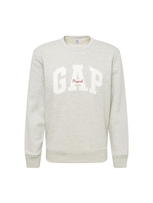 Se GAP Sweatshirt  grå-meleret / rød / hvid ved About You