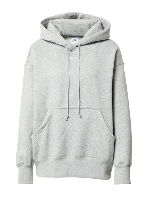 Se Nike Sportswear Sweatshirt 'Phoenix Fleece'  grå-meleret / hvid ved About You