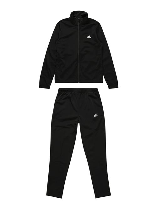 Se ADIDAS SPORTSWEAR Træningsdragt 'Essentials'  sort / hvid ved About You