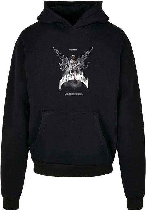 MJ Gonzales Sweatshirt 'HIGHER THAN HEAVEN'  grå / sort / hvid