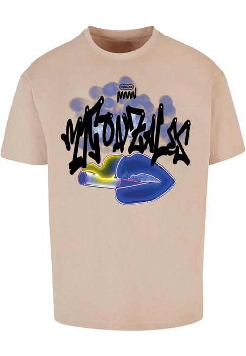 MJ Gonzales Bluser & t-shirts 'Kiss'  beige / ensian / sort