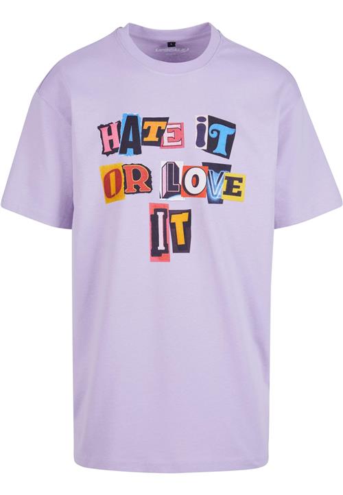 MT Upscale Bluser & t-shirts 'Hate it or Love it'  blå / gul / lyselilla / orange / sort