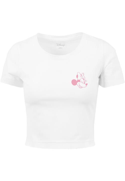 Se Merchcode Shirts 'Minnie Mouse Wink'  fuchsia / hvid ved About You