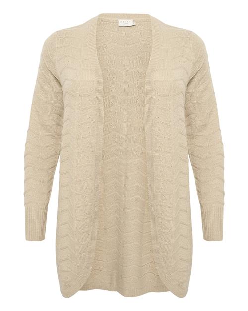 Se KAFFE CURVE Cardigan 'Emana'  beige ved About You