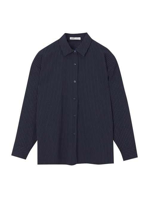 Pull&Bear Bluse  navy / hvid